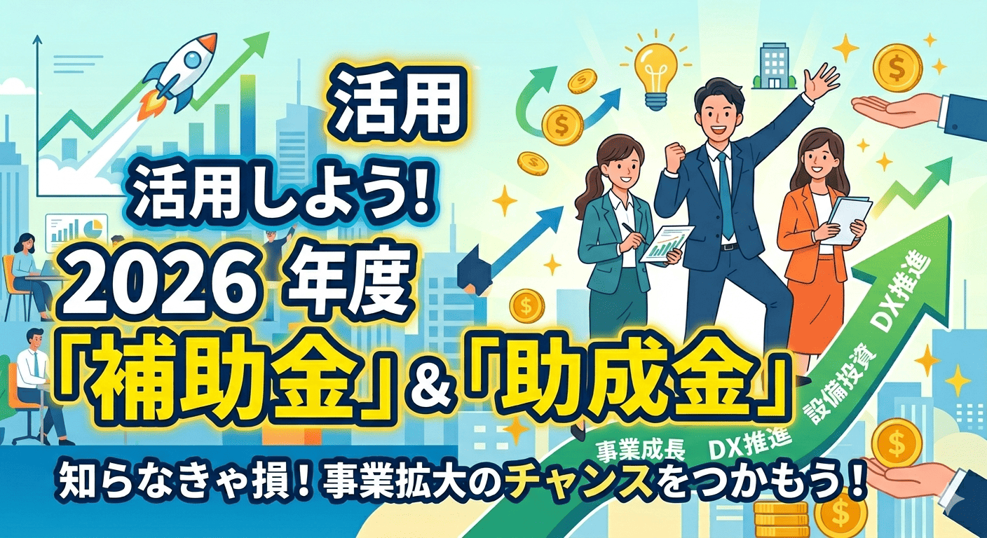 2026年最新版|中小企業のDX・IT導入で活用できる補助金まとめ